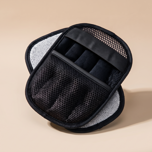 Gant anti-poils Belou — les deux faces du gant